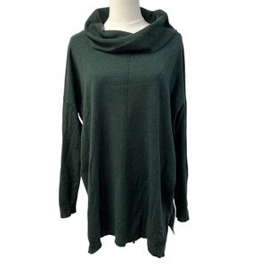 Vila Milano Cowl Neck‎ Tunic oversized sweater hunter green women’s medium